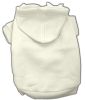 Cream Blank Pet Hoodies